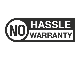 No-hassle warranty
